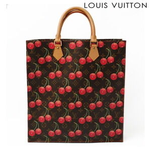 Louis Vuitton Monogram Cherry Red Sac Plat Handbag